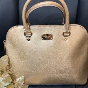 Michael Kors 💛Gold Cindy medium satchel/Crossbody